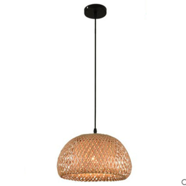 American Garden Bamboo Woven Chandelier