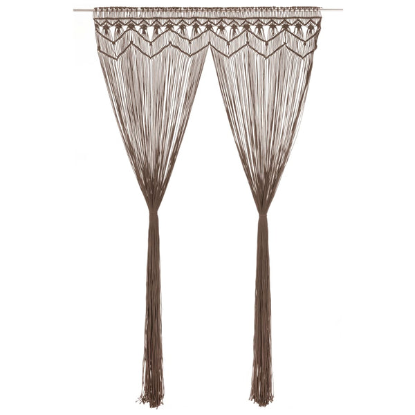 Macrame Curtain Anthracite
