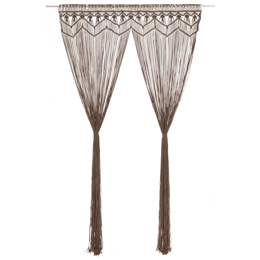 Macrame Curtain Anthracite